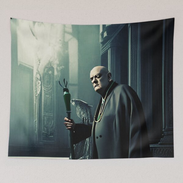 Item preview, Copy of Aleister Crowley The Great Beast of Thelema in a Dark Magickal Palace Digital Art designed and sold by Ataraxia  Apparel.