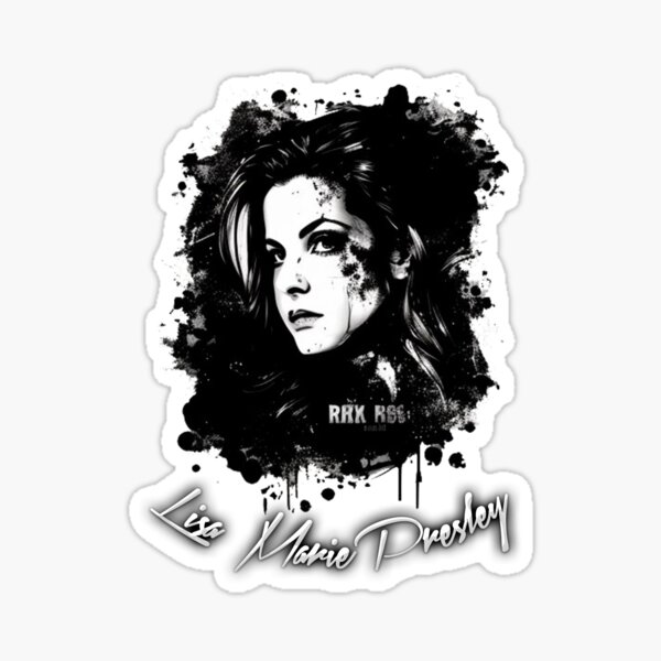 Vista previa del artículo con la obra «Lisa Marie Presley», diseñado y vendido por theBest⭐⭐⭐⭐⭐ (21k).
