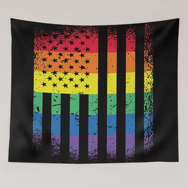 Item preview, LGBTQ American Pride Flag designed and sold by bennetthuskers.