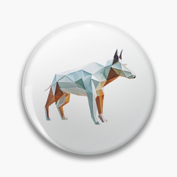 Item preview, Origami Bull Terrier Watercolor Illustration designed and sold by AdaRecordShop.