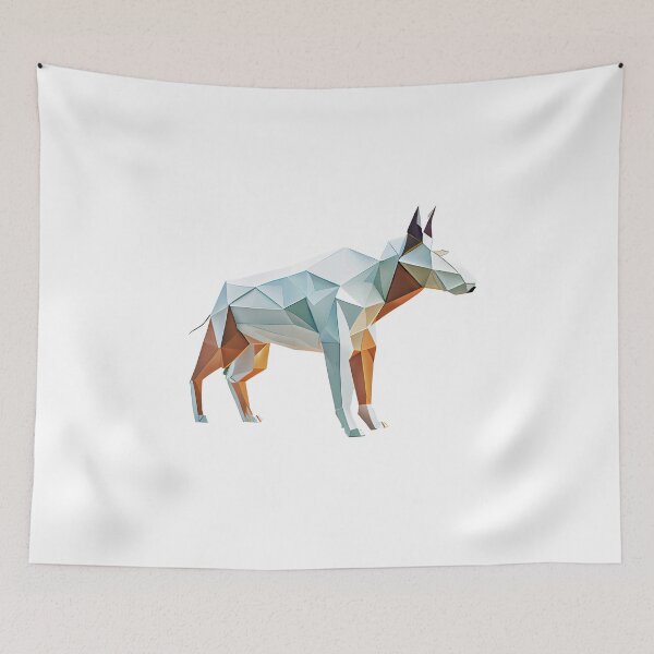 Item preview, Origami Bull Terrier Watercolor Illustration designed and sold by AdaRecordShop.