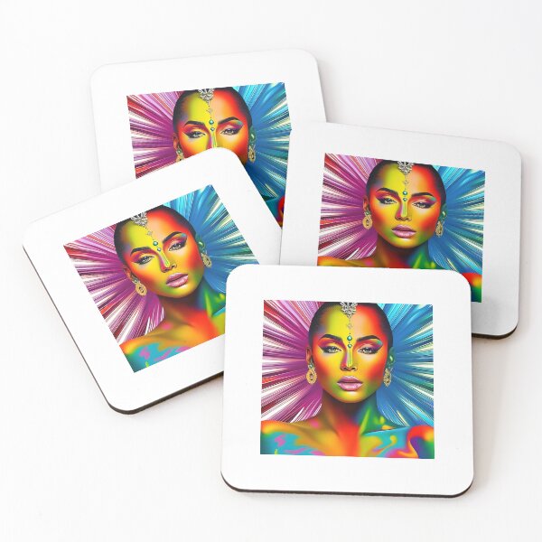 Item preview, Unexpected Beauty: Surreal Woman Portrait with Vibrant Details designed and sold by artmanikin.