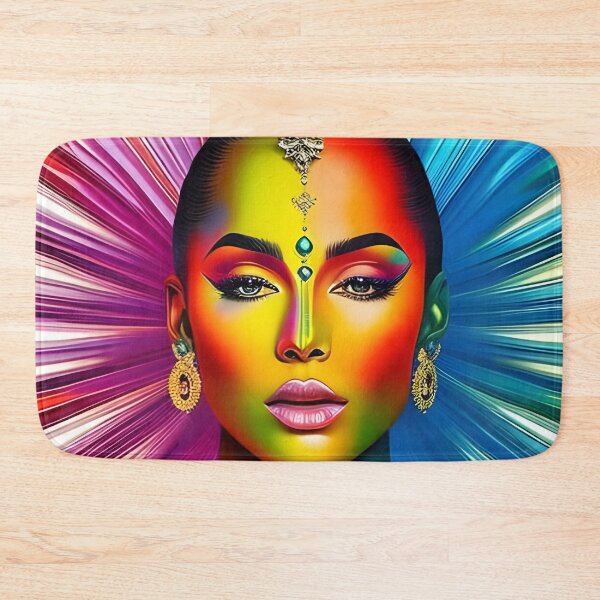 Item preview, Unexpected Beauty: Surreal Woman Portrait with Vibrant Details designed and sold by artmanikin.
