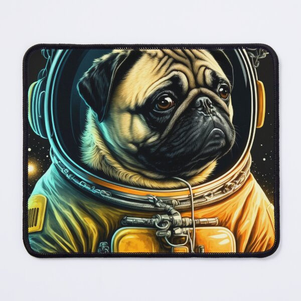 Item preview, A pug in a spacesuit flies into space designed and sold by Mykhailov.