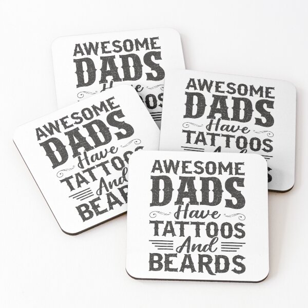 Item preview, Funny Awesome Dads Have Tattoos And Beards Fathers Day designed and sold by Best Designer.