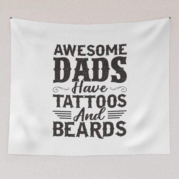 Item preview, Funny Awesome Dads Have Tattoos And Beards Fathers Day designed and sold by Best Designer.