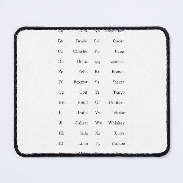 Item preview, NATO Phonetic Alphabet designed and sold by ChemisTees.