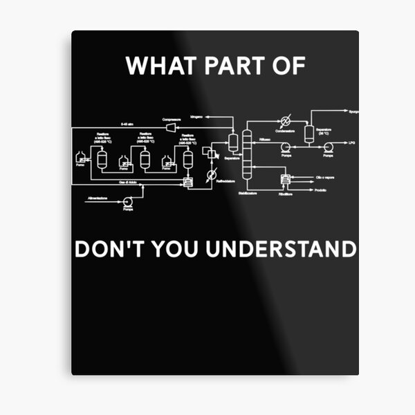 Funny Chemical Engineering T Shirt Metal Print