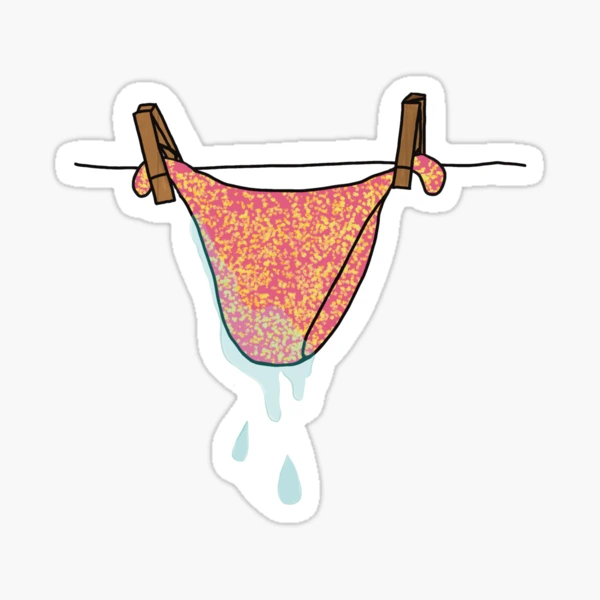 Wet underwear sticker | Sticker