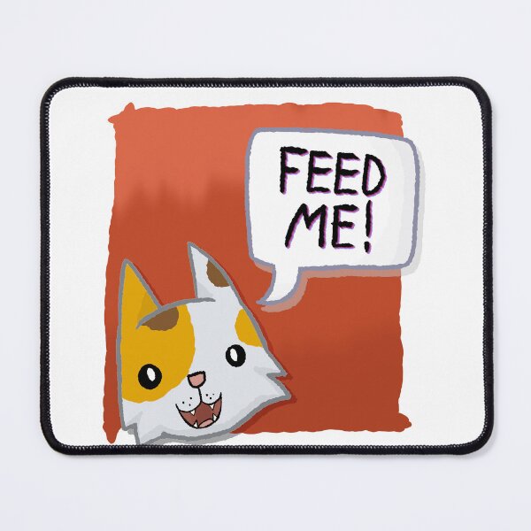 Item preview, Feed Me! [Calico Cat With A Red Background] designed and sold by Quirkball.
