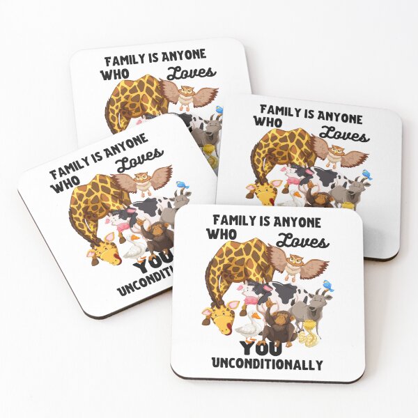 Item preview, Family is Anyone Who Loves You Unconditionally designed and sold by Novelty-Shirts.
