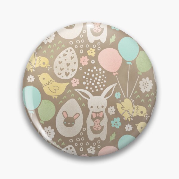 Item preview, cute easter bunnies, eggs and chicken retro style designed and sold by Dream Designs.