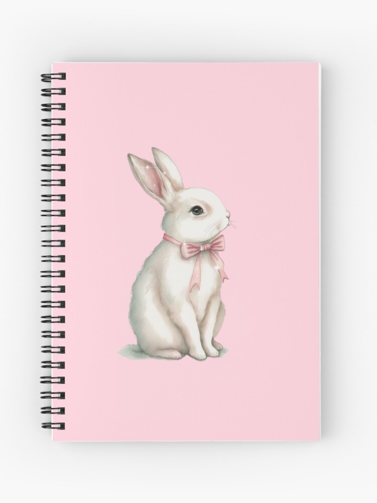 Baby Pink Coquette Lined Notebook: Rose Baby Pink Feminine Coquette Ribbon  Bow lined Journal