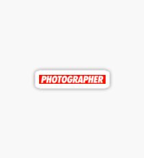 Photographer - Shirt Sticker