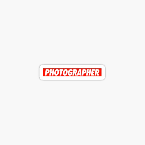 Photographer - Shirt Sticker