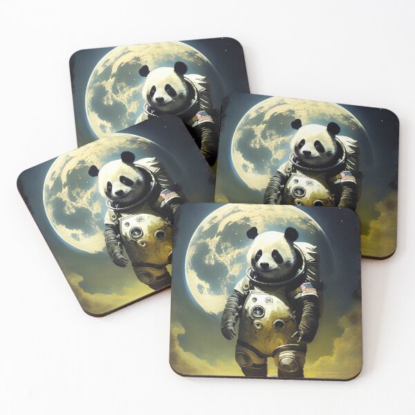 Item preview,  Cool panda astronaut on the moon #1 designed and sold by Artistic Pandas.