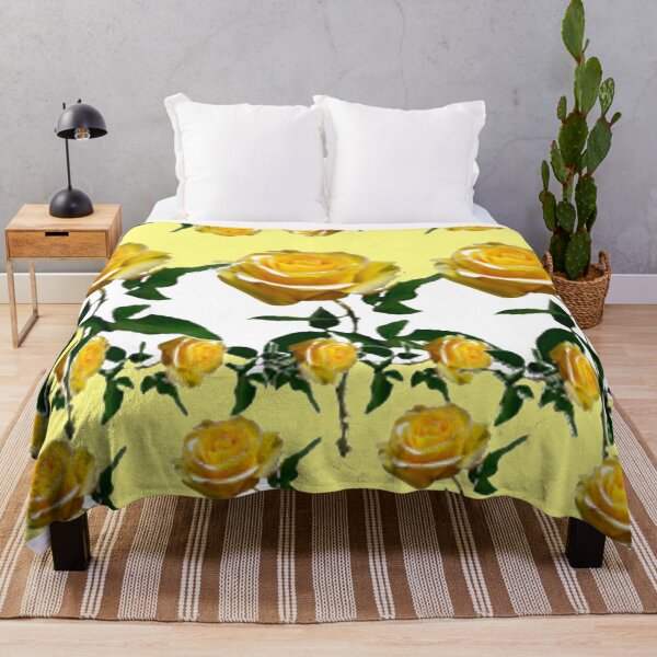 Item preview, YELLOW ROSE GARDEN DESIGNS YELLOW-WHITE ART designed and sold by sharlesart.