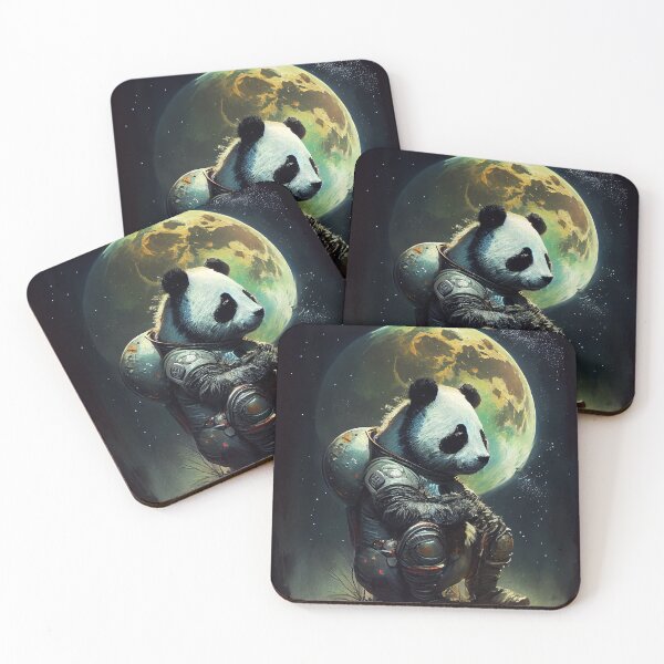 Item preview, Cool panda astronaut on the moon #2 designed and sold by Artistic Pandas.