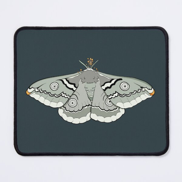 Item preview, Emperor moth infected with cordyceps (green / orange) designed and sold by goatgeneration.