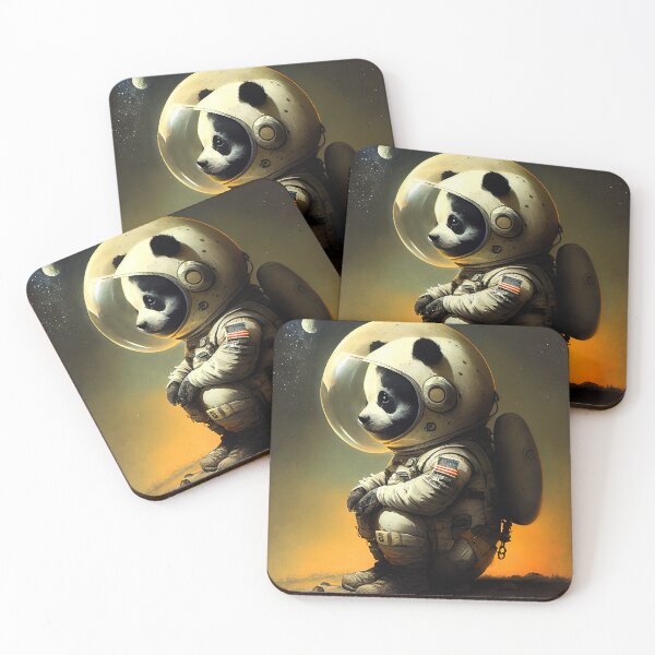 Item preview, Cool panda astronaut on the moon #3 designed and sold by Artistic Pandas.