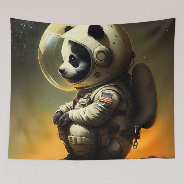 Artikelvorschau, Cool panda astronaut on the moon #3 entworfen und verkauft von Artistic Pandas.