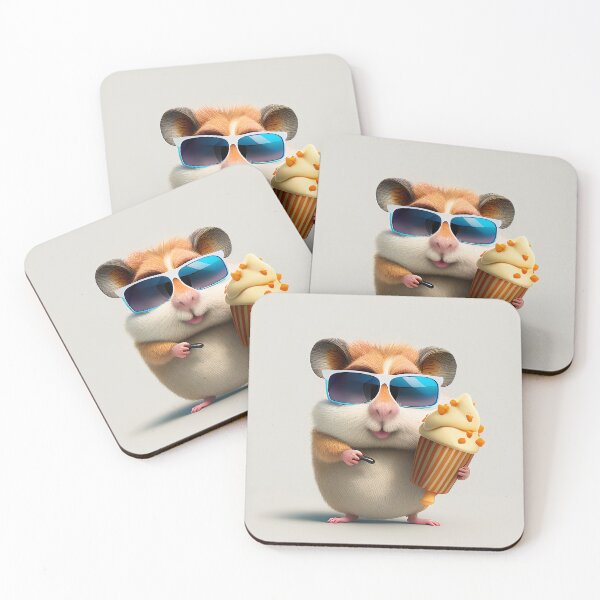 Item preview, Cool Hamster with Ice Cream designed and sold by lightjourney.