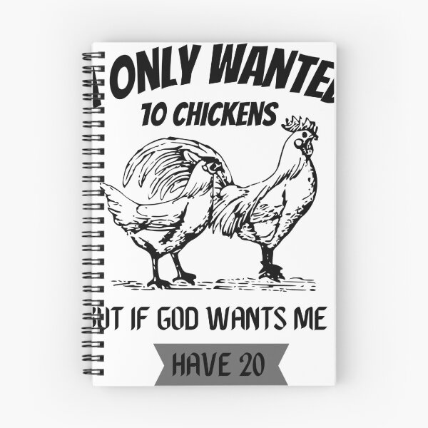 Item preview, I Only Wanted 10 Chickens But If God Wants Me To Have 20 designed and sold by BestArtDZ.