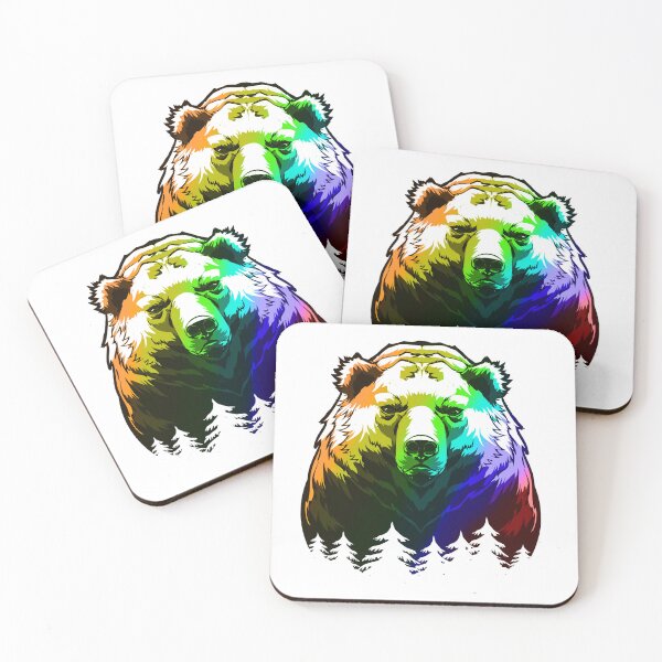 Item preview, Tie Dye Rainbow Bear White Apparel designed and sold by PastyDesigns.