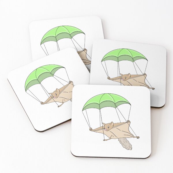 Item preview, Fearless Flying Squirrel Goes Parachuting  designed and sold by Hannah Scherwatzky.