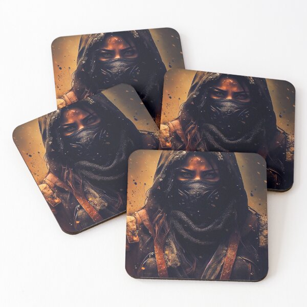 Item preview, Portrait of Female Ninja Warrior #4 designed and sold by Artistic Pandas.