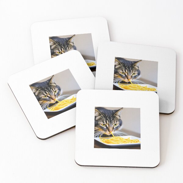 Item preview, Cat Eating Spaghetti designed and sold by erion-store.