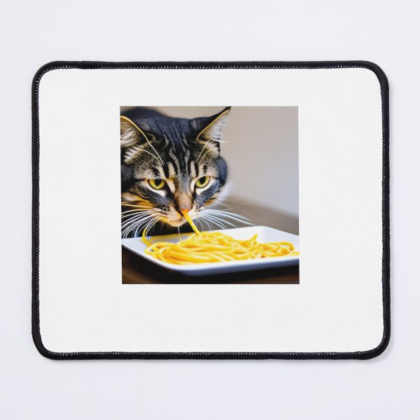 Item preview, Cat Eating Spaghetti designed and sold by erion-store.