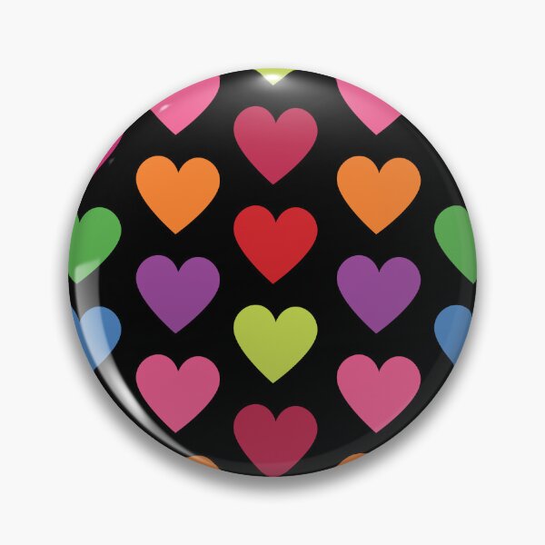 Item preview, BiG Colorful Rainbow Hearts Pattern Seamless Pattern designed and sold by ClaudiaFlores.