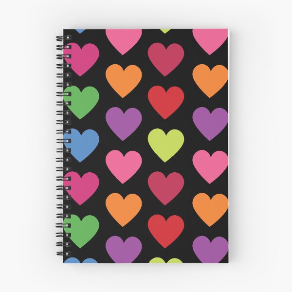 Item preview, BiG Colorful Rainbow Hearts Pattern Seamless Pattern designed and sold by ClaudiaFlores.
