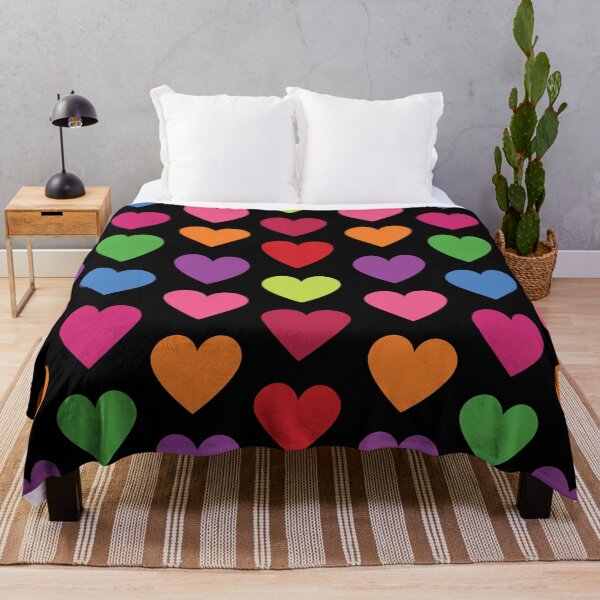 Item preview, BiG Colorful Rainbow Hearts Pattern Seamless Pattern designed and sold by ClaudiaFlores.