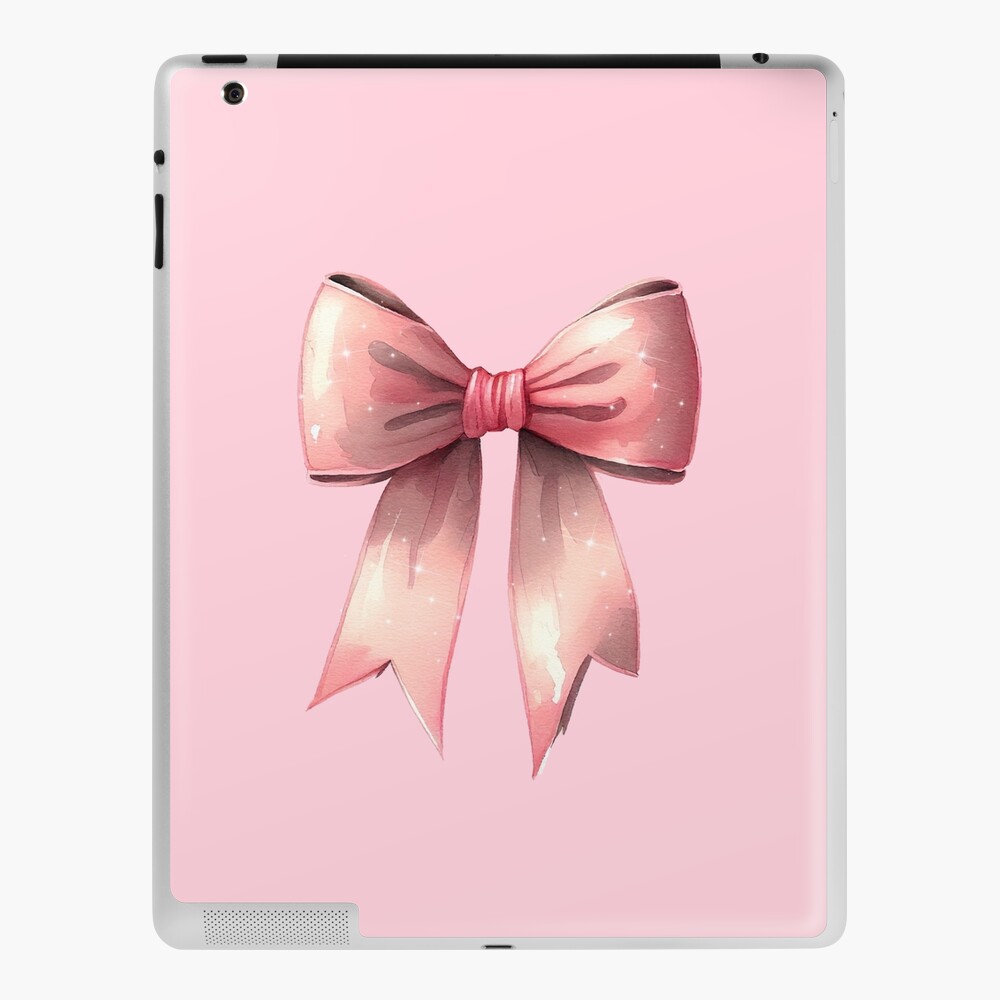 Pink bow ribbon coquette | iPad Case & Skin