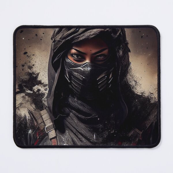 Item preview, Portrait of Female Ninja Warrior #4 designed and sold by Artistic Pandas.