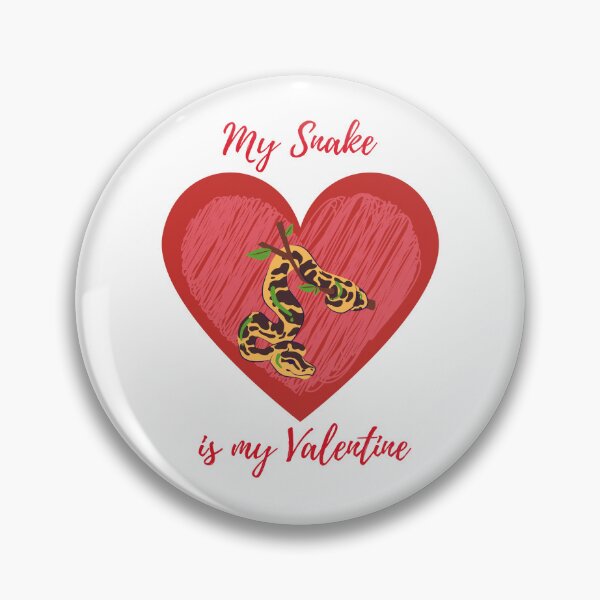 Item preview, My snake is my Valentine (yellow-brown) designed and sold by Nicefoxy.