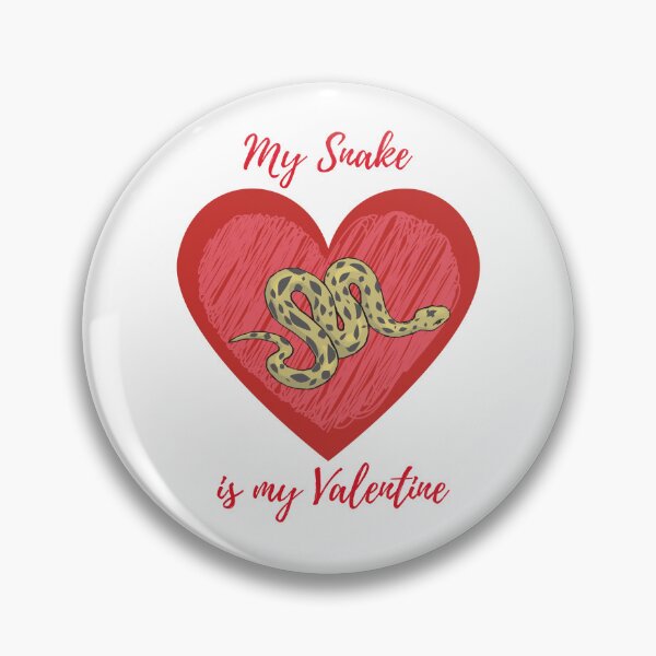 Item preview, My snake is my Valentine designed and sold by Nicefoxy.