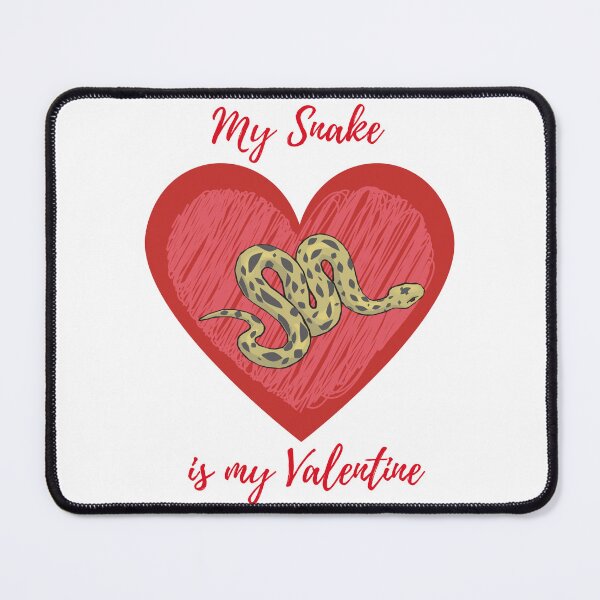 Item preview, My snake is my Valentine designed and sold by Nicefoxy.