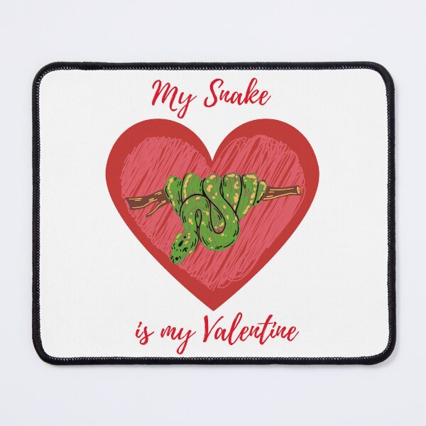 Item preview, My green snake is my Valentine designed and sold by Nicefoxy.