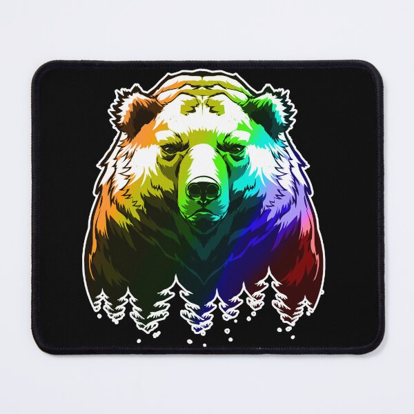 Item preview, Tie Dye Rainbow Bear Black Apparel designed and sold by PastyDesigns.