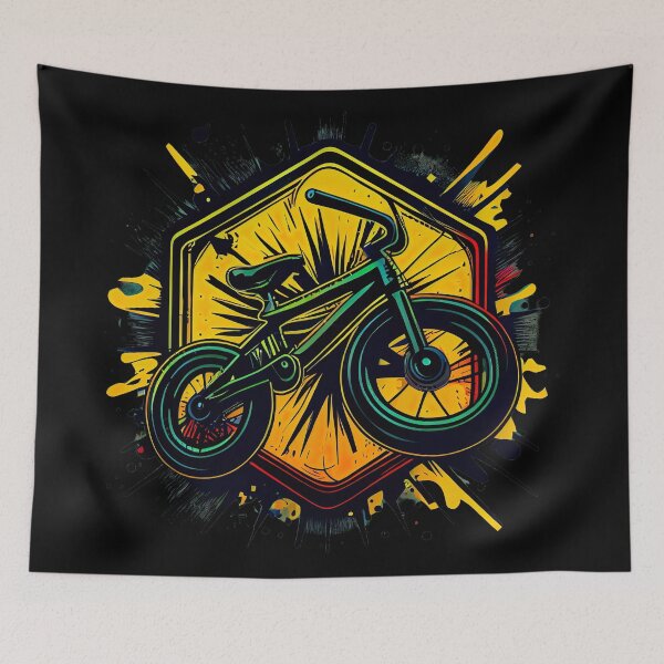 Item preview, BMX graphics with a mix of colorful and simple forms, in a tattoo and pop-art inspired by the look of cartoons (1) designed and sold by TourDePassion.
