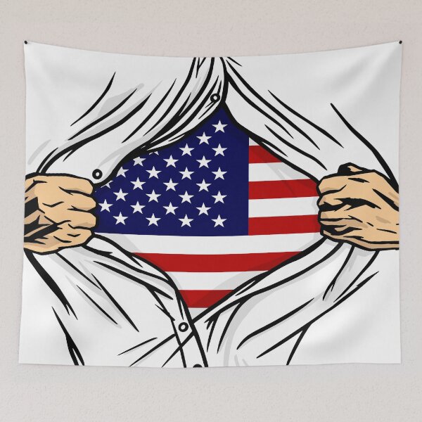 Item preview, American Flag - Opened Shirt designed and sold by bennetthuskers.