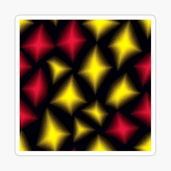 Sandy Diamond Cymatics Sound Pattern Sticker