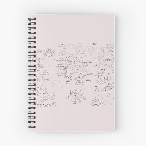 Item preview, Zodiac academy school map designed and sold by Artbymanu.