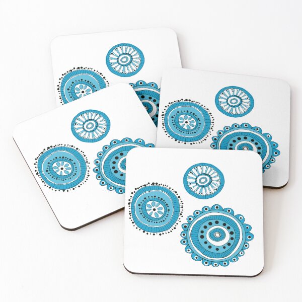 Item preview, Teal Flowers designed and sold by Claudia McBain.