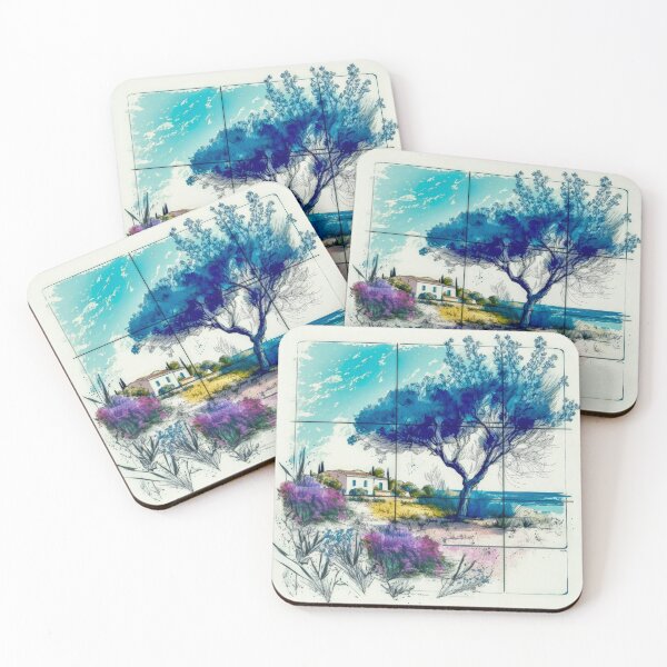 Item preview, Near the Mediterranean Sea designed and sold by FlatLandPrints.