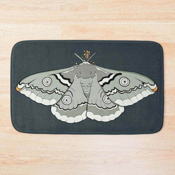 Item preview, Emperor moth infected with cordyceps (green  / orange) designed and sold by goatgeneration.