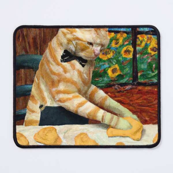 Item preview, Cat Making Biscuits designed and sold by CatPaintStore.
